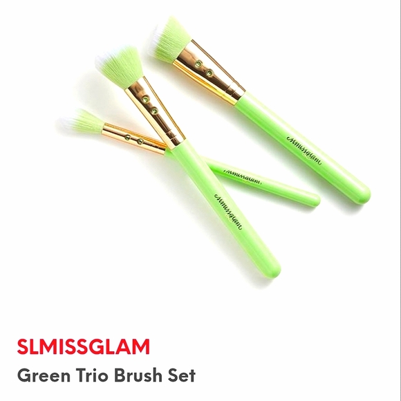 SLMISSGLAM Green Trio Brush Set - Picture 1 of 5